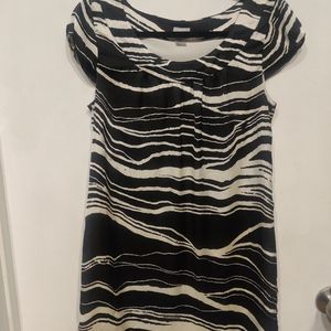 H&M black and white dress size 8